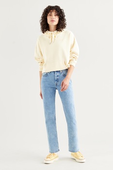 Levi's, Hanorac lejer cu maneci cazute, galben pal